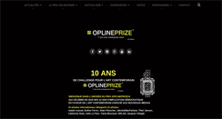 Desktop Screenshot of oplineprize.com