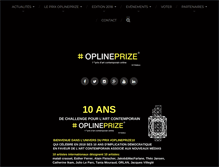 Tablet Screenshot of oplineprize.com